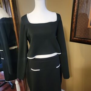 Sincerely Jules Black and White Skirt Set